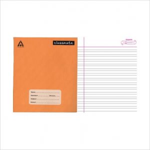 Classmate Two line Notebook- Hard Bound - 15.5 X 19 mm - 172 Pages