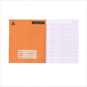Classmate Four line Notebook- Hard Bound - 15.5 X 19 mm - 172 Pages