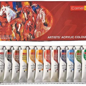 camel Artists acrylic colour tube - Set of 12 - 9ml each