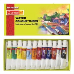 Camel water colour tubes 5Ml Each, 12 Shades
