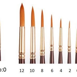 Camel Round Paint Brush Series 66 - No : 0 - 1Piece