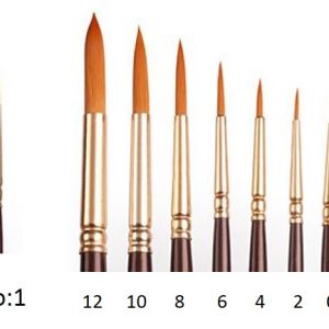 Camel Round Paint Brush Series 66 - No : 1 - 1Piece