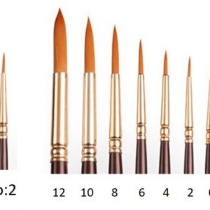 Camel Round Paint Brush Series 66 - No : 2 - 1Piece