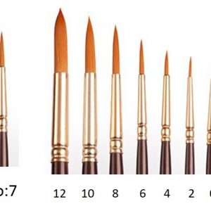 Camel Round Paint Brush Series 66 - No : 7 - 1Piece