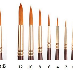 Camel Round Paint Brush Series 66 - No : 8 - 1Piece