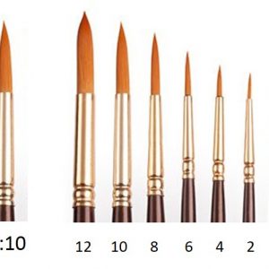 Camel Round Paint Brush Series 66 - No : 10 - 1Piece