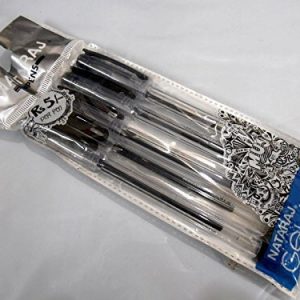 Nataraj Gelix Gel Pens - Colour Black-Pack of 5 piece