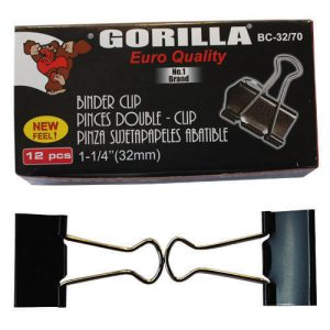 Gorilla Binder Clip - Pack of 12 piece - 32mm