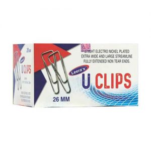 Steel Paper U Clips - 26mm