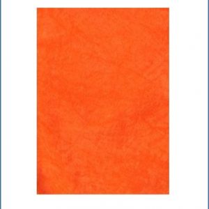 Velvet paper - Orange -1  piece