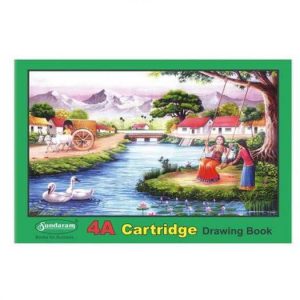 Sundaram 4A Cartridge Drawing Book - Green