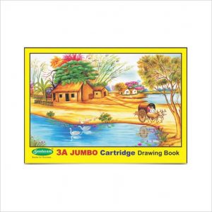 Sundaram 3A Jumbo Cartridge Drawing Book - Yellow