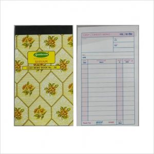 Sundaram Shivam Cash Memo Book (Bill Book) No - 00 (CM - 1)