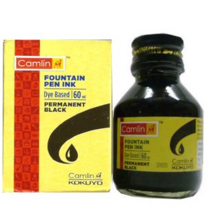 Camlin Fountain Pen Ink - 60ml Black