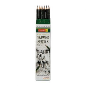 Camlin High Quality Sketch / Drawing Pencil set of 6 (HB, 2B, 4B, 6B, 8B, 10B)