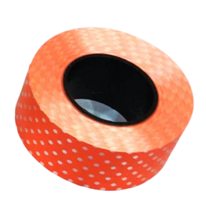 Birthday Curling Ribbon Roll - 1 inch - Orange Dot Printed