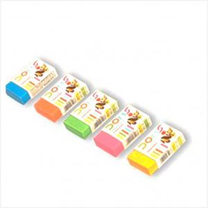 Doms long Coloured Eraser - Pack of 5 piece