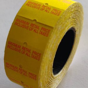 Price label bundle - Yellow