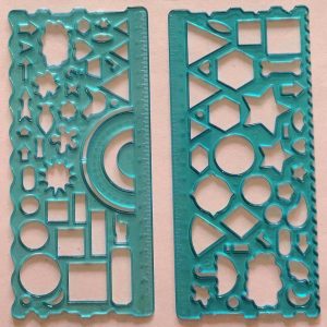 Geometrical and Craft shape stencils - Set of 2 piece