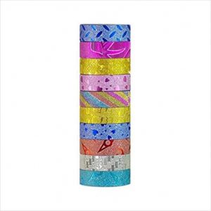 Glitter tape Roll- Design - Pack of 12 Piece