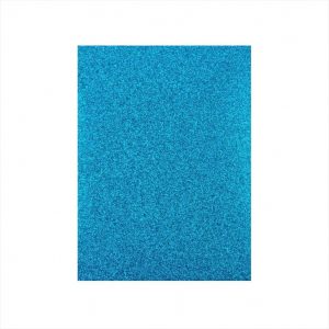 A4-Glitter Eva/Foam Sheet - Sky Blue - 1 piece - Colour may slightly vary