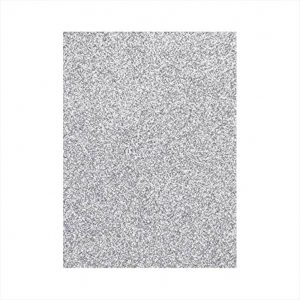 A4-Glitter Eva/Foam Sheet - Silver - 1 piece - Colour may slightly vary