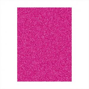 A4-Glitter Eva/Foam Sheet - Dark Pink / Magenta - 1 piece - Colour may slightly vary