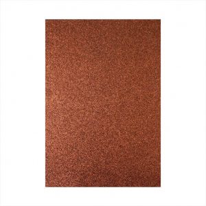 A4-Glitter Eva/Foam Sheet - Brown - 1 piece - Colour may slightly vary