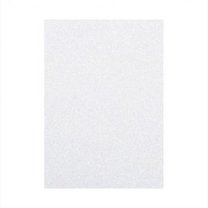 A4-Glitter Eva/Foam Sheet - White - 1 piece - Colour may slightly vary