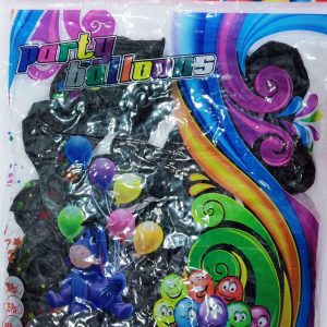 Balloons Plain Black colour packet of 32 to 35 pieces
