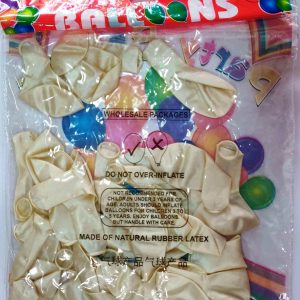 Balloons Metallic White colour packet of 32 to 35 pieces