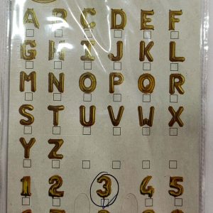 Number Foil Balloon - Golden - No: 3