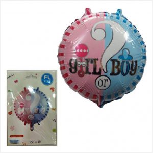 Baby Shower Girl or Boy Foil Balloon