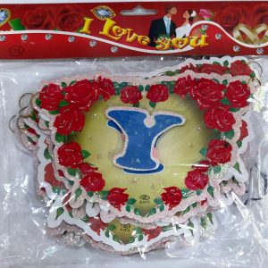 Happy Anniversary 3D Banner - Red and Silver