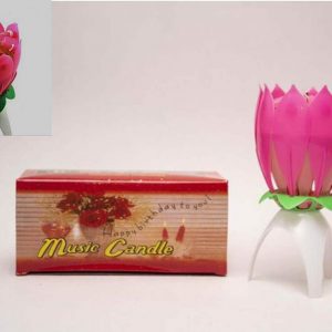Music Candle - Lotus flower