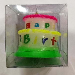 Happy Birthday Candle - Cake Shape