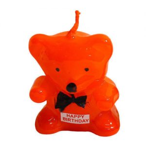 Happy Birthday Candle - Teddy Bear Shape