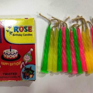 Birthday Candles - Small Twisted - Set of 14 pieces