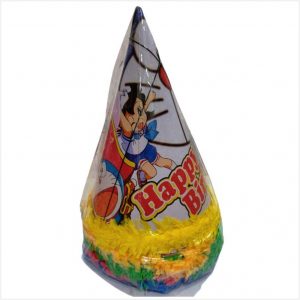 Birthday Cap - Small - Set of 10 pieces - Cartoon print Mix - Zhalar