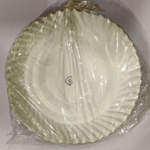 Paper plates - white - 18 cm - set of 30 pieces