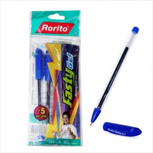 Rorito Fasty Gel pen - Blue - pack of 5 piece