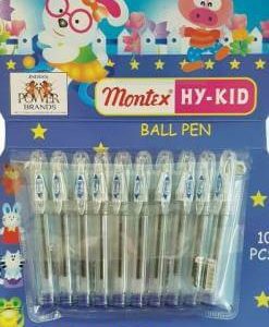 Montex Hy-Kid - Blue Ball pen set of 10