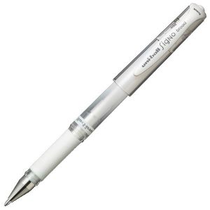 Uniball Signofine white Pen