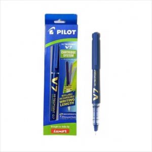 Luxor Pilot  HiTecPoint - V7 - Cartridge System Ink Pen - Blue