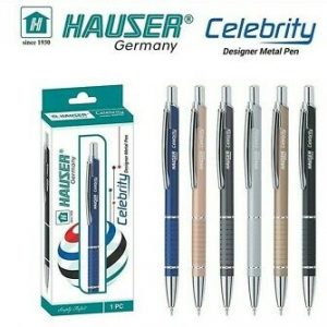 Hauser Celebrity Designer Metal Ball Pen - Blue