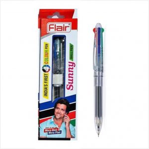 Flair Sunny 4 colour Ball Pen - Blue, Black, Red, Green