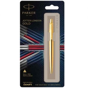 Parker Jotter London Gold Ball Pen - Blue