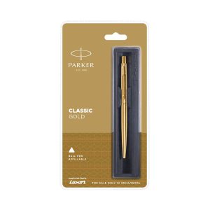 Parker Classic Gold Ball Pen - Golden - Blue