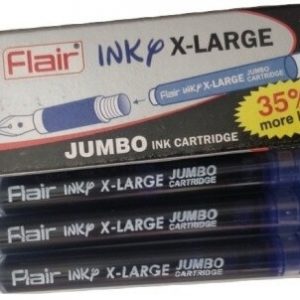Flair Inky Extra Large Jumbo Cartridge - Blue - Pack of 3 piece