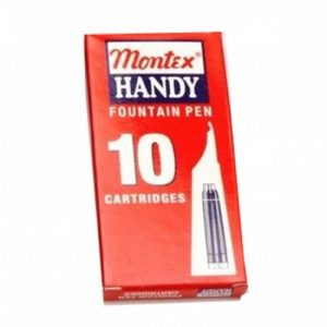 Montex Handy fountain pen Cartridge - Blue Pack of 10 piece